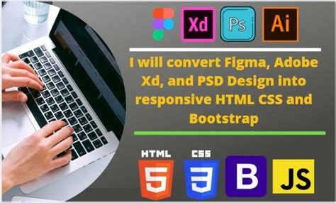 Convert Figma Adobe Xd And Psd Design Into Responsive Html Css And Boot By Muhammadfarh