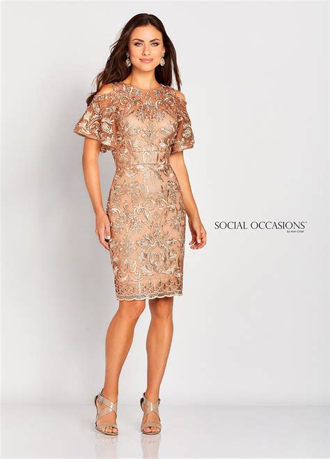 Special Occasions Dresses By Mon Cheri Mid Length And A Line Dresses For Wedding Guests Lace