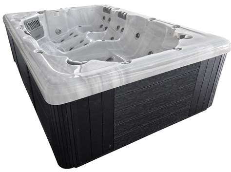 Party Dxl Double Lounger Hot Tub Capacity 9 Clear Natural Spas