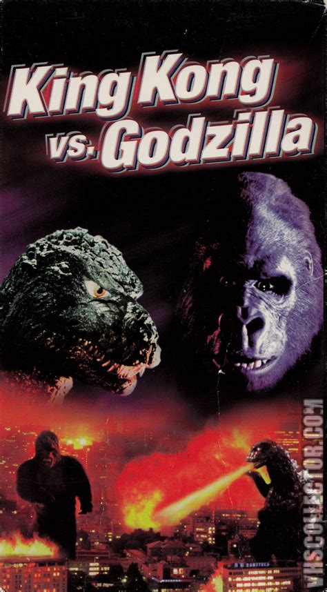 Kong as these mythic adversaries meet in a spectacular battle for the ages, with the fate of the world hanging in the balance. King Kong vs. Godzilla | VHSCollector.com