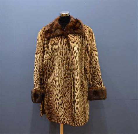 Vintage Ocelot Fur Coat