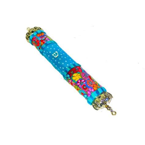Colorful And Unique Metal And Polymer Clay Modern Mezuzah Case Etsy