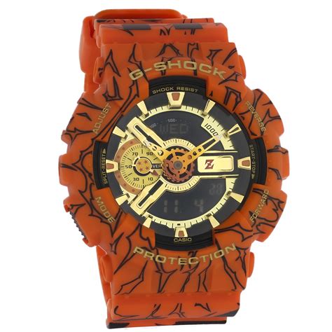 No doubt this is one of the most popular series that helped spread the art of anime in the world. Casio G-Shock Mens Dragon Ball Z Orange Resin Case Watch GA110JDB-1A4 889232272023 | eBay