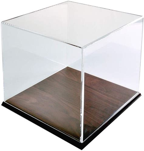 Display Box Case With Wood Base 125 X 12 X 12 Acrylic Cube For