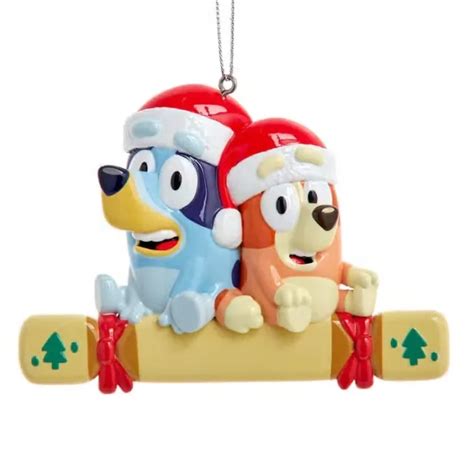 Bluey And Bingo Christmas Ornament By Kurt Adler Can Be Personalized £