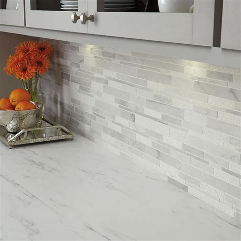 Daltile Stone Decor Glacier 12 In X 14 In X 10 Mm Marble Linear