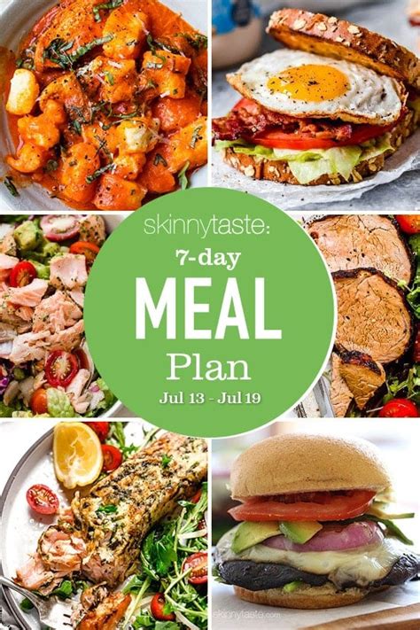 7 Day Healthy Meal Plan July 13 19 Skinnytaste