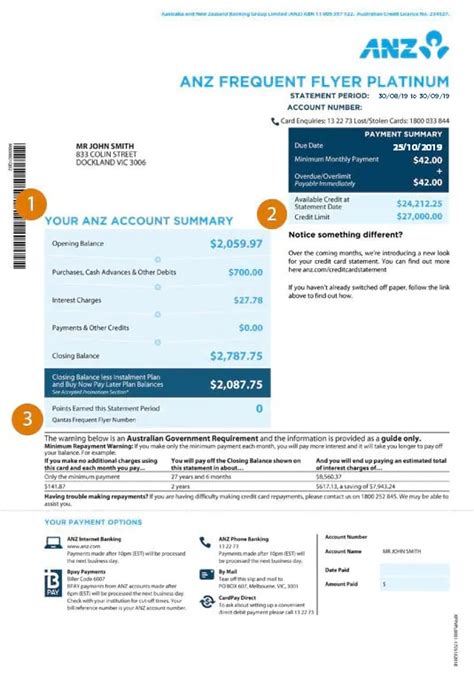 Check spelling or type a new query. Reading your credit card statement | ANZ