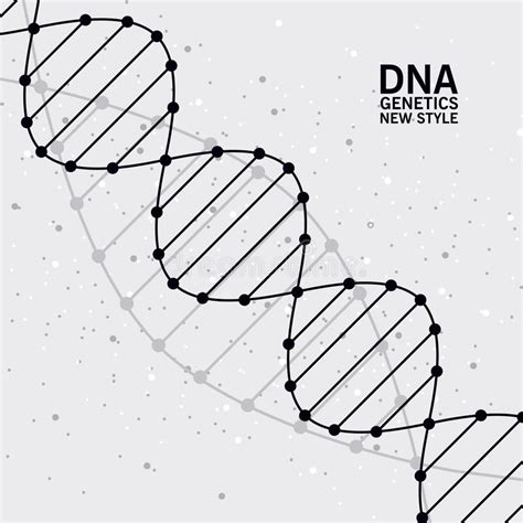 Abstract Image Of Human Dna Vector Illustration Stock Vector