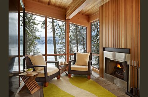 Four cabins and a lodge can be rented and reserved online. lake wenatchee cabin - Modern - Family Room - seattle - by ...