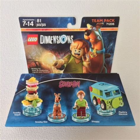 lego dimensions scooby doo team pack 71206 scooby doo mystery machine shaggy figures