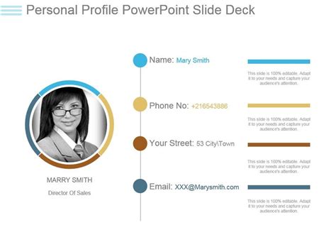 Personal Profile Powerpoint Slide Deck Powerpoint Slide Templates