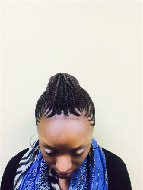 Whoever invented goddess braids hairstyles could have never imagined such a creative variation. Cornrows Mohawk -Sunu Hair Braiding Salon | African Hair ...