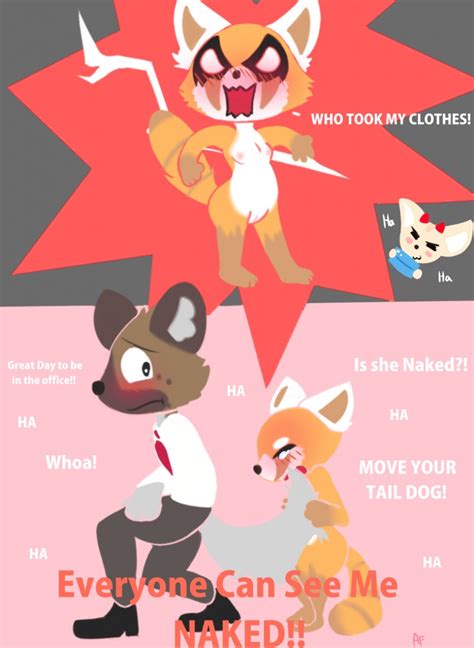 Rule Aggressive Retsuko Anthro Breasts Embarrassed Fenneko Haida