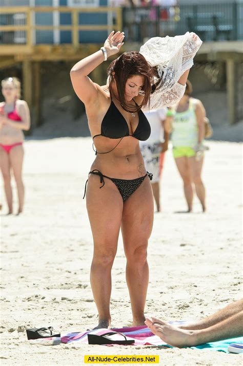 Deena Nicole Cortese In Black Bikini On The Beach