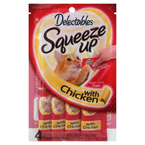 Save On Hartz Delectables Squeeze Up Treats For Cats With Chicken 4