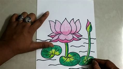Lotus Drawing How To Draw Lotus National Flower Of India🇮🇳 Easy Step
