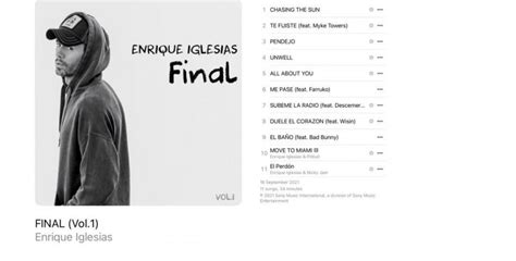 Enrique Iglesias се завръща с 11 ти и последен студиен албум Final