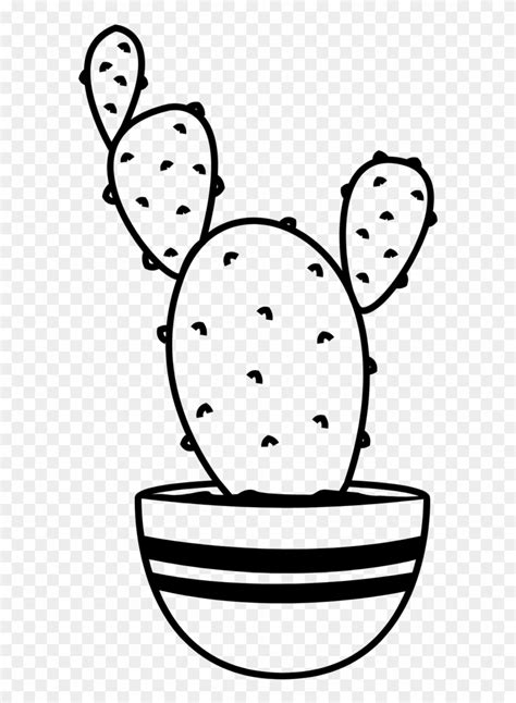 Cactus Clip Art Black And White Png Download 848676 Pinclipart