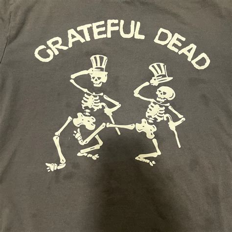Grey Grateful Dead Dancing Skeletons Shirt Size Xl Depop