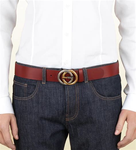 Hot promotions in gucci belt on aliexpress: Lyst - Gucci Belt with Bicolor Interlocking G Buckle in ...