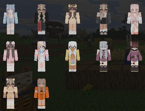 35 Aesthetic Skin Pack Downloadable Minecraft Girl Skins Template