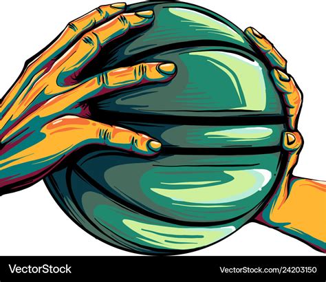 Hands W Basketball Logo