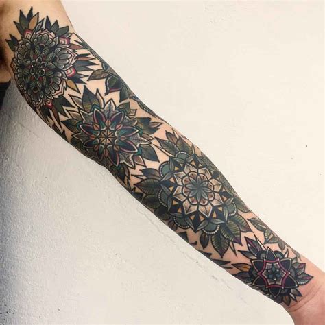 Full Tattoo Sleeve Of Mandalas Best Tattoo Ideas Gallery