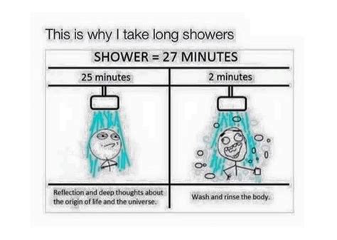 This Is Why I Take Long Showers