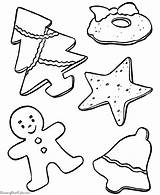 Coloring Cookie Printable Christmas Cookies Popular sketch template