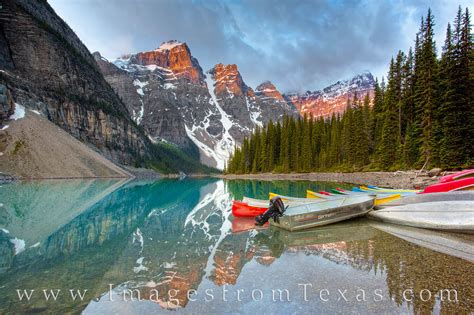 Moraine Lake Boats In Banff National Park 9 Banff National Park