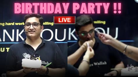 first time birthday party in live class youtube