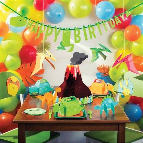 Dinosaur Kids Birthday Party Kit Dino Birthday Party Set With