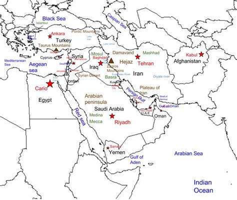 Southwest Asia The Geography Of The World