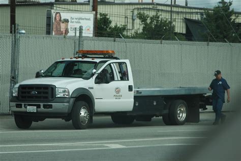 Los Angeles Police Department Lapd Ford Flatbed Tow Tr Flickr