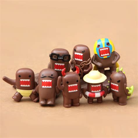 Domo DOMO KUN Brown Monster Toys 8pcs Hobbies Toys Collectibles