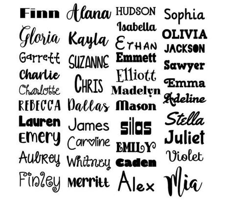 Name Decal Name Stickers Personalized Name Name Sticker Etsy