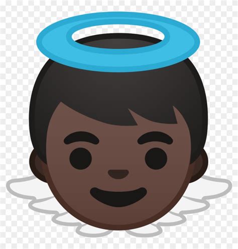Try to search more transparent images related to tone png | , page 3. Baby Angel Dark Skin Tone Icon - Emoji De Angelito Negro ...