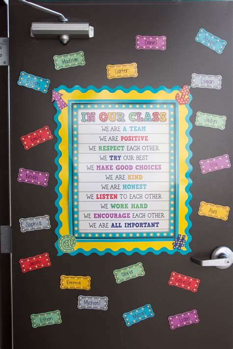 In Our Class Marquee Chart Is A Great Addition To A Classroom Door Add