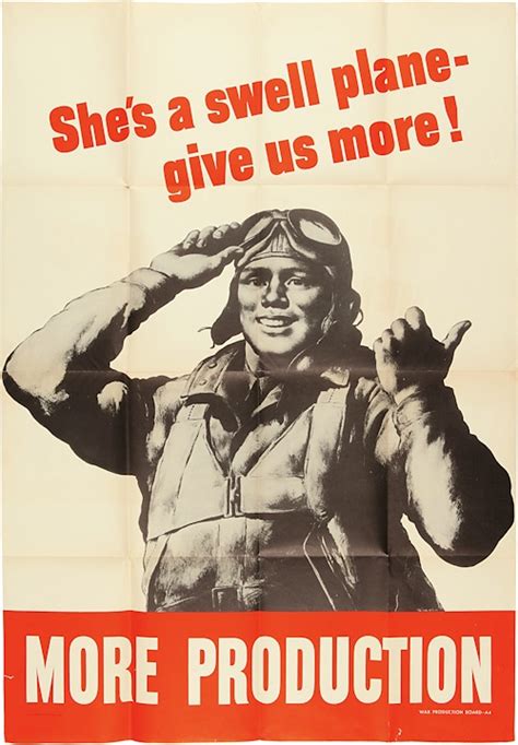 Vintage World War Ii Poster Shes A Swell Plane Give Us More More