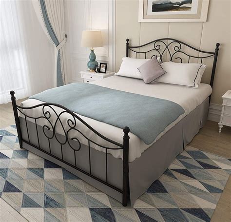 Featuring an opulent dark bronze finish on its intricate scrolling design, this bed frame will make your bedroom ooze with elegance. The Perks of Choosing Queen Metal Bed Frame ...
