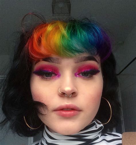 Pin by cassidee on hair | Aesthetic hair, Split dyed hair, Halloween hair