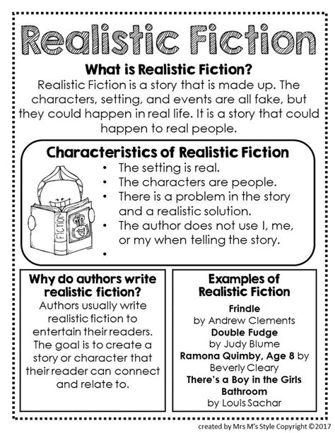 Realistic Fiction For 5th Graders