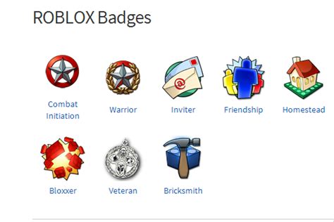 All Roblox Badges And Their Names