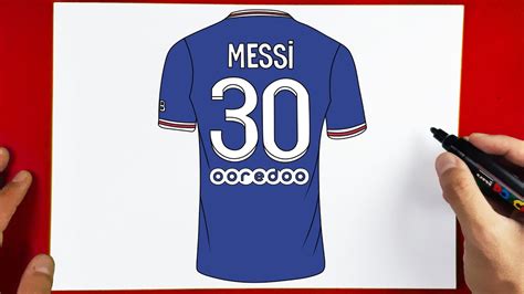 How To Draw Shirt 30 Messi On Psg Youtube