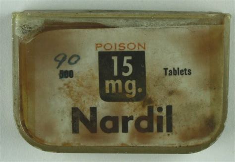 Drug Nardil Phenelzine Warner Lambert Circa 1965