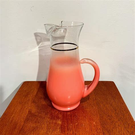 Vintage West Virginia Glass Pink Blendo Glass Pitcher Over The Years