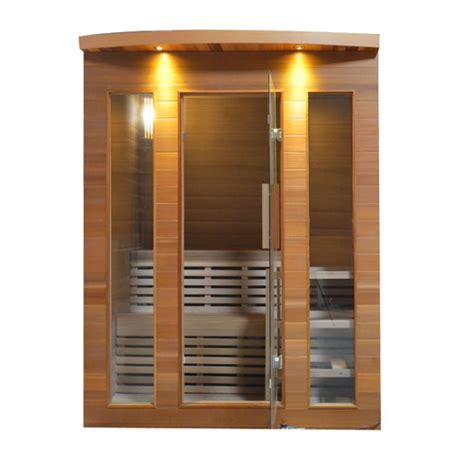 Canadian Hemlock Indoor Wet Dry Sauna With Led Lights 6 Kw Ul