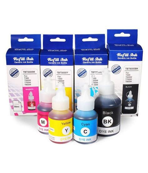 Refill Ink Multicolor Pack Of 4 Refill Kit For Compatible With Brother