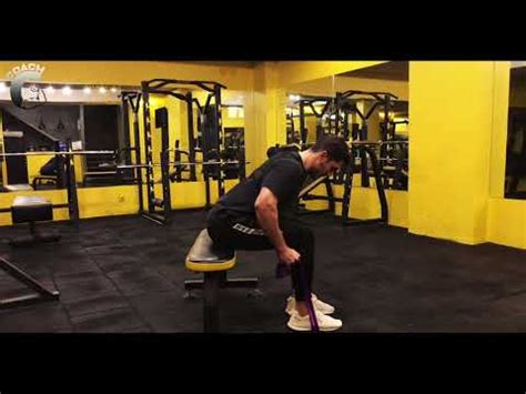 Seated Bent Over Row One Arm Row With Band Youtube